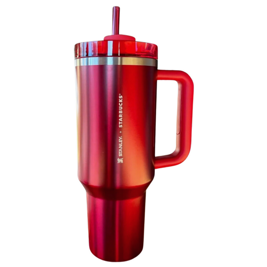 Stanley X Starbucks Red Quencher Flowstate 40 OZ Tumbler Cup