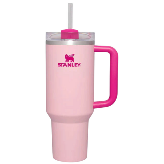Stanley Flamingo Quencher Flowstate 40 OZ Tumbler Cup