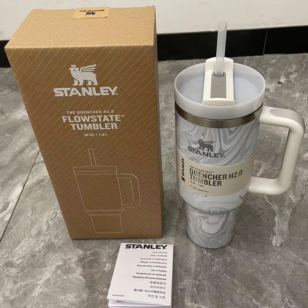 Stanley 40 oz Tumbler Cup With Handle and Straw