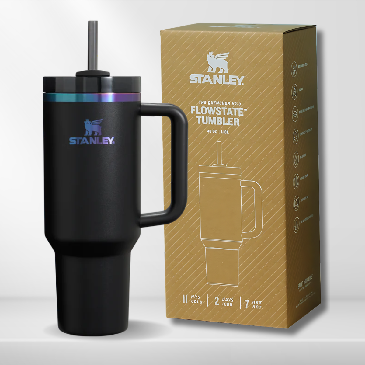 Stanley Tumbler 40 oz - Black Chroma