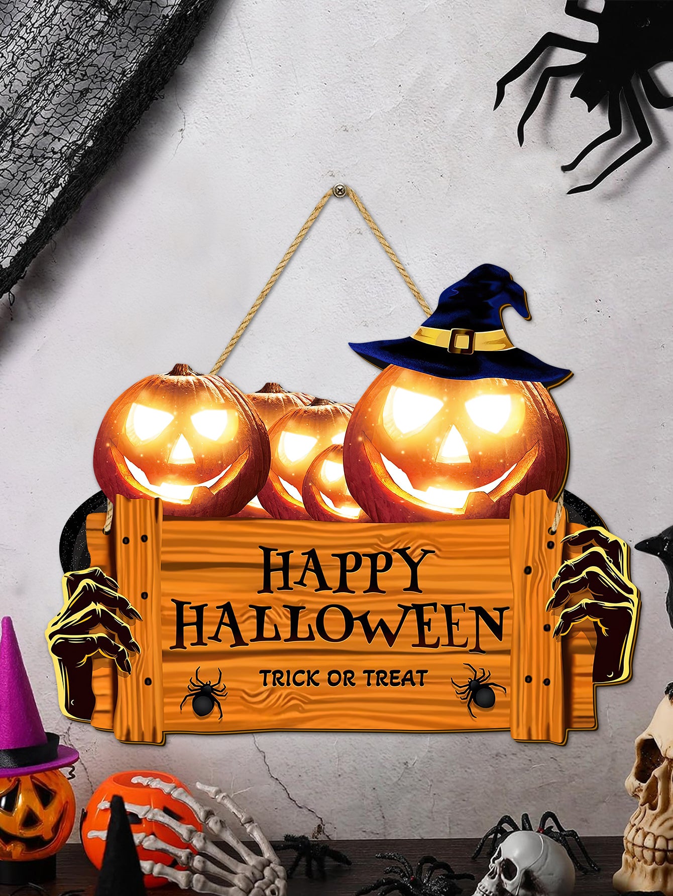 Halloween Wooden Sign